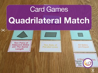 Quadrilateral Match | Card Game