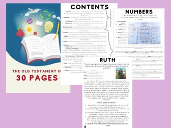 Guide to the Bible in 30 pages. (OT)