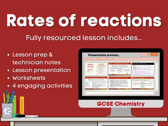 Rates of reactions