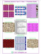 Conditional Sentences Type 2-7 Game Plus 2 Worksheet Bundle