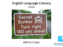 KS4 English Literacy: (17) Irony