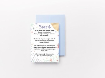 Year 6 Leavers’ poem