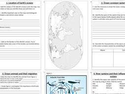 KS3 Geography worksheet bundle