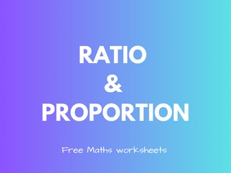 Ratio and proportion