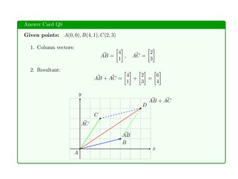 Vectors and Transformations IGCSE Cambridge