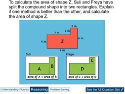 Year 5 Measurement: Area of Rectilinear Shapes | Teaching Resources