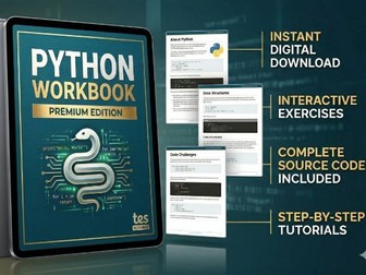 GCSE Computer Science Python Mastery Worksheet Pack | Complete Beginner to Confident Coder