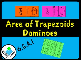 Area of Trapezoids Dominoes