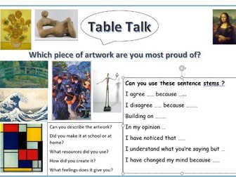 Oracy - Table talk discussion topics