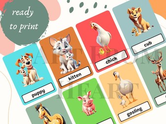 Baby Animals Flash Cards Baby Animals