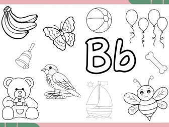 Alphabet Colouring Pages | A-Z Early Phonics Activity for EYFS & KS1