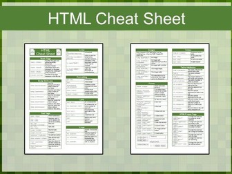 HTML Code Cheat Sheet