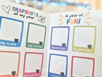 My year in reception booklet