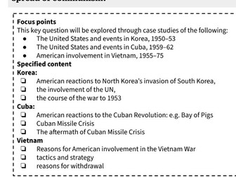 IGCSE History Containment lessons and revision