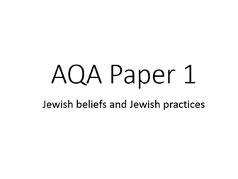 Judaism revision PowerPoint