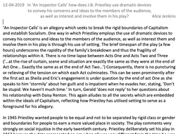 GCSE An Inspector Calls Level 9 Full Marks Exemplar Essay Dramatic Devices