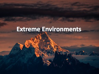 Extreme Environments SOW KS3 deserts and mountains