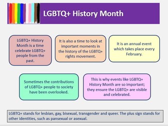 3 x LGBT+ History Month Assemblies 2024