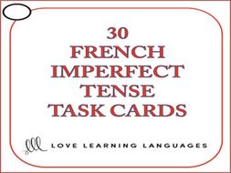 GCSE FRENCH: French Imperfect Tense Task Cards