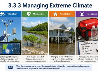 iAL Edexcel Geography - Topic A1 Atmosphere and Weather - 3.3.3 Managing Extreme Climate