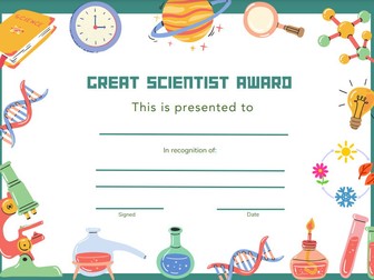 Greatest Scientist award