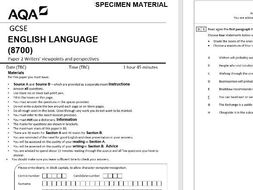 Gcse english language paper 1 picture