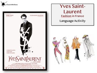 Film Yves Saint-Laurent - French Fashion - Culture - KS5