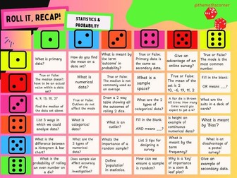 Roll it, Recap: Statistics & Probability