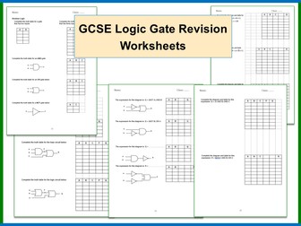 GCSE Logic Gate Revision Worksheets