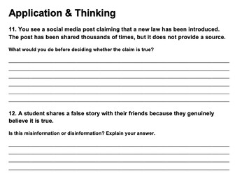 KS3 Citizenship Comprehension: 10-Lesson Bundle