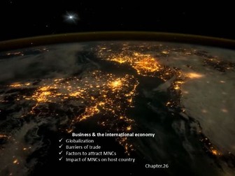 Business Studies 0450 IGCSE Business &the international economy 6.3