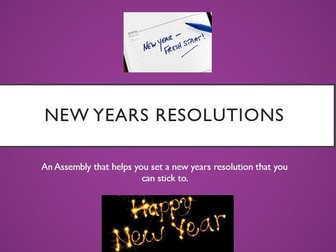 New Year's Resolution Assembly