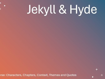 Jekyll & Hyde Revision Lesson