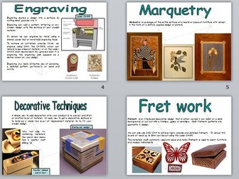 Decorative Techniques Resistant Materials PowerPoint, Revision or for  Display