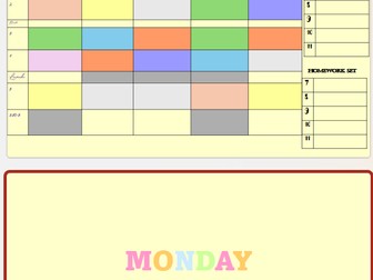 Full week planner powerpoint