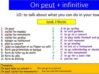 Studio 1 module 4  - Là où j'habite / qu'est-ce qu'on peut faire en ville