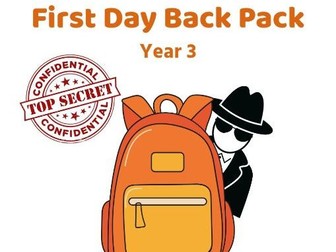 First Day Backpack - Year 3