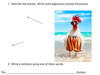 Description writing - building sentences