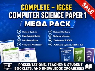 IGCSE - Computer Science Paper 1 – MEGA PACK