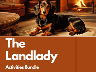The Landlady by Roald Dahl Teaching Resources & Activity Bundle