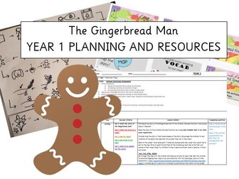 Year 1- The Gingerbread Man- Storytelling Approach- IMITATE- WHOLE WEEK PLANNING WITH RESOURCES