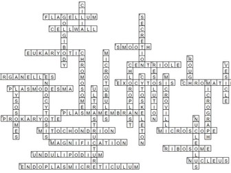 Cell Structure Crossword
