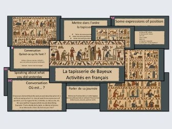 French GCSE / Adult French – La Tapisserie de Bayeux – Speaking & Grammar Activities