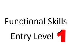 Functional Skills English - Entry Level 1 Bundle