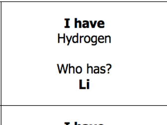 Periodic Table Game