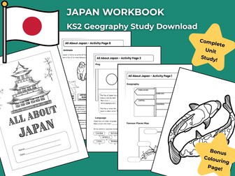 Japan KS2 Geography Activity | Workbook