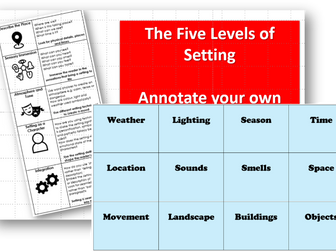 AQA Writing Setting and Atmosphere Complete Lesson