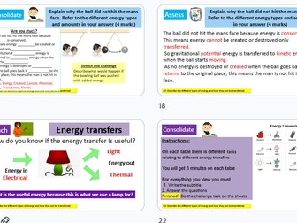 Energy Transfers KS3 Science