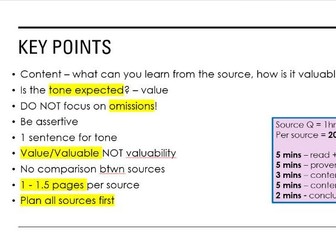 AQA A-Level History - Germany Democracy & Nazism - Sources Technique