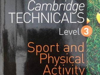 Unit 11 Exercise for Specific Groups, Cambridge Technicals Level 3 Sport 2016